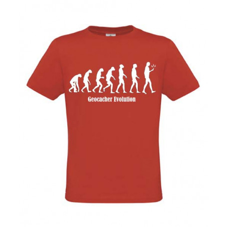 Evolution, T-Shirt (rot)