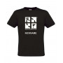 Groundspeak Logo, T-Shirt mit Name (schwarz)