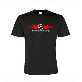 Flames, T-Shirt (schwarz/rot)