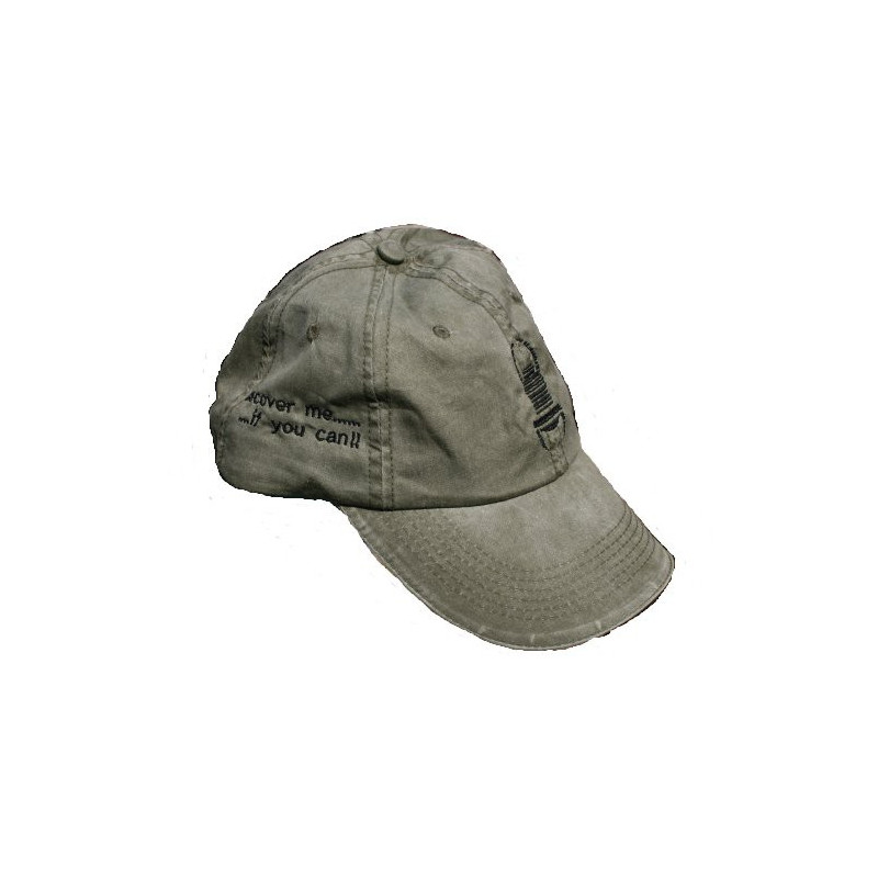 Travel Cap - green with black