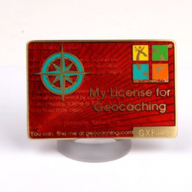 My Geocaching License - Red