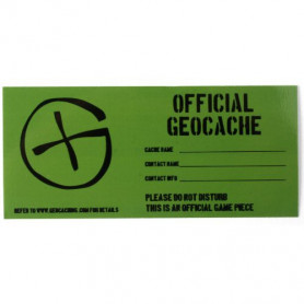 Geocaching Cache Sticker XS - 4,2 x 7,5 cm