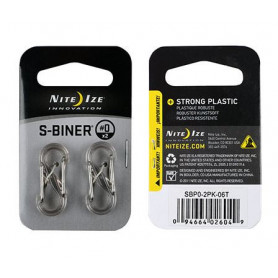 S-Biner Plastic size 0 - 2 pack