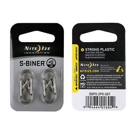S-Biner Plastic maat 0 - 2 pack