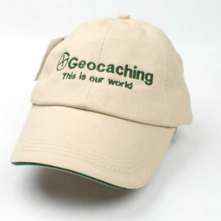 Pet, Geocaching this is our world, creme | Geocachingshop.nl