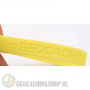 Wristband - Geocaching, this is our world - yellow