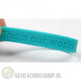Wristband - Geocaching, this is our world - yellow