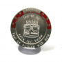 My Geocoin - with engraving - antique silver / Red