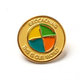 Pin - Geocaching: This is our World, gold