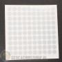 Reflector folie - 100 x Dots - white/silver