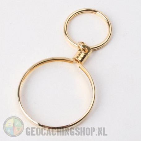 Coin ring Gold 50mm