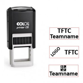Log stamp - Printer - 6x15 mm - Own text/logo