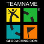 Groundspeak Logo T-shirt met Teamnaam (kleur)