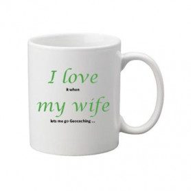 Koffie + thee mok: I love my wife