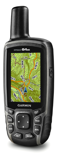 GPSMAP 64st map screen