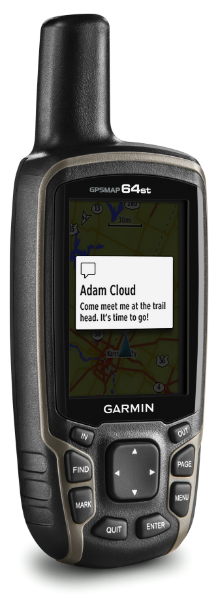 GPSMAP 64st meldingenscherm